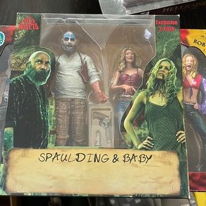 Rob zombies Devils Rejects figures Captain Spaulding and Baby